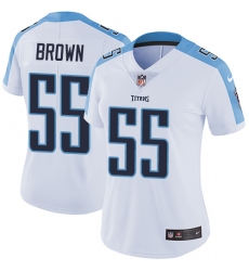 Women's Nike Tennessee Titans #55 Jayon Brown White Vapor Untouchable Limited Player NFL Jersey