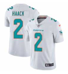 Youth Nike Miami Dolphins #2 Matt Haack White Vapor Untouchable Limited Player NFL Jersey