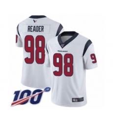 Men's Houston Texans #98 D.J. Reader White Vapor Untouchable Limited Player 100th Season Football Jersey