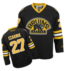 Youth Reebok Boston Bruins #27 Austin Czarnik Authentic Black Third NHL Jersey