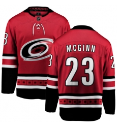 Youth Carolina Hurricanes #23 Brock McGinn Fanatics Branded Red Home Breakaway NHL Jersey