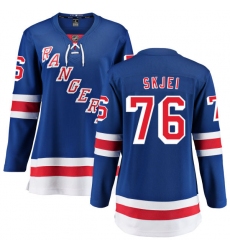Women's New York Rangers #76 Brady Skjei Fanatics Branded Royal Blue Home Breakaway NHL Jersey