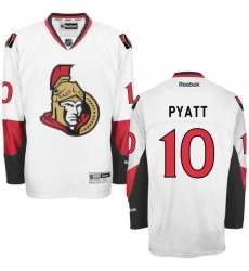 Men's Reebok Ottawa Senators #10 Tom Pyatt Authentic White Away NHL Jersey
