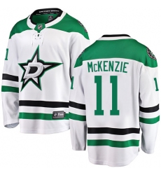 Youth Dallas Stars #11 Curtis McKenzie Authentic White Away Fanatics Branded Breakaway NHL Jersey