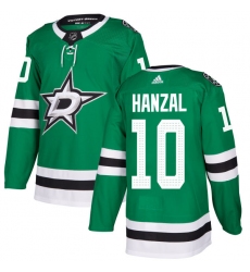 Men's Adidas Dallas Stars #10 Martin Hanzal Authentic Green Home NHL Jersey