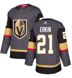 Men's Adidas Vegas Golden Knights #21 Cody Eakin Authentic Gray Home NHL Jersey