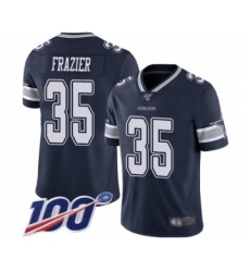 Men's Dallas Cowboys #35 Kavon Frazier Navy Blue Team Color Vapor Untouchable Limited Player 100th Season Football Jersey