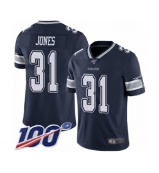 Men's Dallas Cowboys #35 Kavon Frazier White Vapor Untouchable Limited Player 100th Season Football Jersey