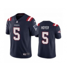 Men's New England Patriots #5 Brian Hoyer Navy 2021 Vapor Untouchable Limited Stitched Jersey