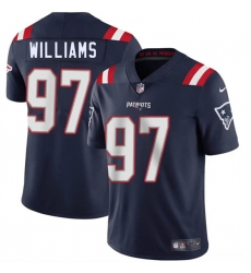 Men's New England Patriots #97 Milton Williams Navy 2025 Vapor Limited Football Stitched Jersey