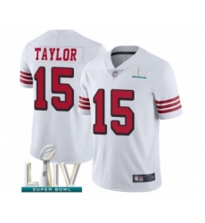 Youth San Francisco 49ers #15 Trent Taylor Limited White Rush Vapor Untouchable Super Bowl LIV Bound Football Jersey
