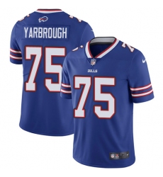 Youth Nike Buffalo Bills #75 Eddie Yarbrough Royal Blue Team Color Vapor Untouchable Limited Player NFL Jersey