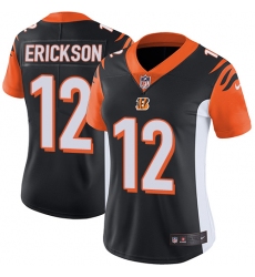 Women's Nike Cincinnati Bengals #12 Alex Erickson Black Team Color Vapor Untouchable Limited Player NFL Jersey