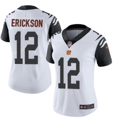 Women's Nike Cincinnati Bengals #12 Alex Erickson Limited White Rush Vapor Untouchable NFL Jersey
