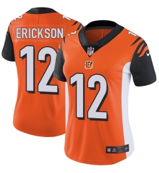 Women's Nike Cincinnati Bengals #12 Alex Erickson Orange Alternate Vapor Untouchable Limited Player NFL Jersey