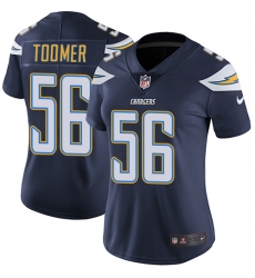 Women's Nike Los Angeles Chargers #56 Korey Toomer Navy Blue Team Color Vapor Untouchable Limited Player NFL Jersey
