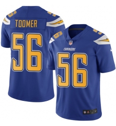 Youth Nike Los Angeles Chargers #56 Korey Toomer Limited Electric Blue Rush Vapor Untouchable NFL Jersey