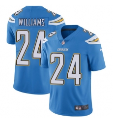 Men's Nike Los Angeles Chargers #24 Trevor Williams Electric Blue Alternate Vapor Untouchable Limited Player NFL Jersey