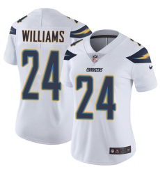 Women's Nike Los Angeles Chargers #24 Trevor Williams White Vapor Untouchable Elite Player NFL Jersey