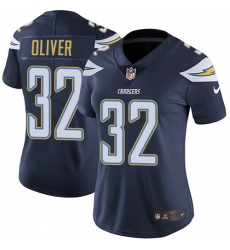Women's Nike Los Angeles Chargers #32 Branden Oliver Navy Blue Team Color Vapor Untouchable Limited Player NFL Jersey