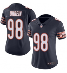 Women's Nike Chicago Bears #98 Mitch Unrein Navy Blue Team Color Vapor Untouchable Limited Player NFL Jersey