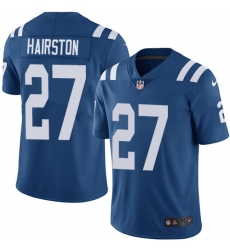 Men's Nike Indianapolis Colts #27 Nate Hairston Royal Blue Team Color Vapor Untouchable Limited Player NFL Jersey