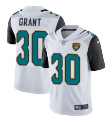 Youth Nike Jacksonville Jaguars #30 Corey Grant White Vapor Untouchable Limited Player NFL Jersey