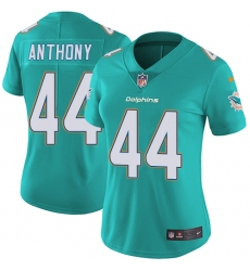 Women's Nike Miami Dolphins #44 Stephone Anthony Aqua Green Team Color Vapor Untouchable Limited Player NFL Jersey