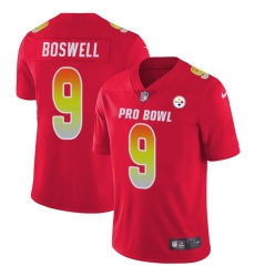 Women's Nike Pittsburgh Steelers #9 Chris Boswell Limited Red 2018 Pro Bowl NFL Jersey