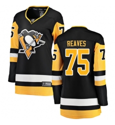 Women's Pittsburgh Penguins #75 Ryan Reaves Fanatics Branded Black Home Breakaway NHL Jersey
