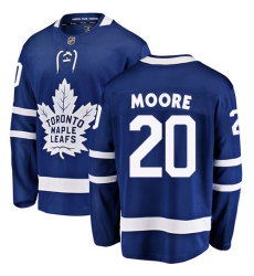 Youth Toronto Maple Leafs #20 Dominic Moore Fanatics Branded Royal Blue Home Breakaway NHL Jersey