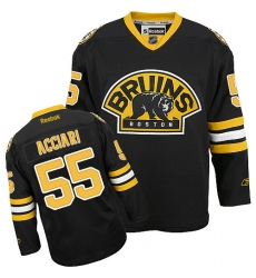 Women's Reebok Boston Bruins #55 Noel Acciari Authentic Black Third NHL Jersey