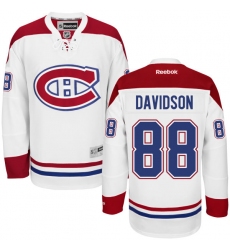 Men's Reebok Montreal Canadiens #88 Brandon Davidson Authentic White Away NHL Jersey