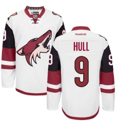 Men's Reebok Arizona Coyotes #9 Bobby Hull Authentic White Away NHL Jersey