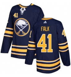 Youth Adidas Buffalo Sabres #41 Justin Falk Premier Navy Blue Home NHL Jersey