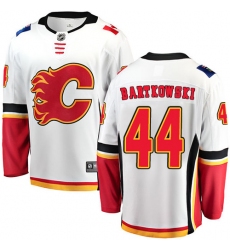 Youth Calgary Flames #44 Matt Bartkowski Fanatics Branded White Away Breakaway NHL Jersey