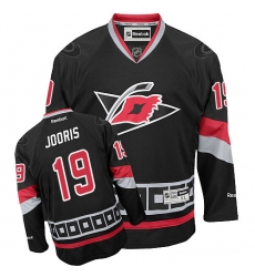 Women's Reebok Carolina Hurricanes #19 Josh Jooris Premier Black Third NHL Jersey