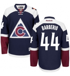 Men's Reebok Colorado Avalanche #44 Mark Barberio Authentic Blue Third NHL Jersey