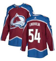 Youth Adidas Colorado Avalanche #54 Anton Lindholm Premier Burgundy Red Home NHL Jersey