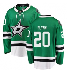 Youth Dallas Stars #20 Brian Flynn Authentic Green Home Fanatics Branded Breakaway NHL Jersey