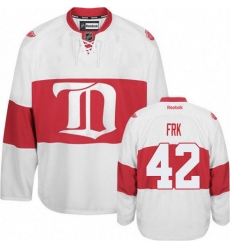 Youth Reebok Detroit Red Wings #42 Martin Frk Authentic White Third NHL Jersey