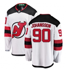 Youth New Jersey Devils #90 Marcus Johansson Fanatics Branded White Away Breakaway NHL Jersey