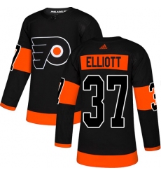 Youth Adidas Philadelphia Flyers #37 Brian Elliott Premier Black Alternate NHL Jersey