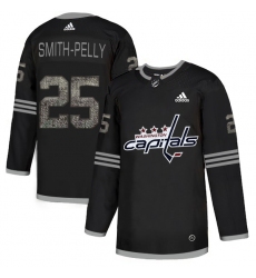 Men's Adidas Washington Capitals #25 Devante Smith-Pelly Black 1 Authentic Classic Stitched NHL Jersey