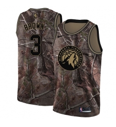 Women's Nike Minnesota Timberwolves #3 Anthony Brown Swingman Camo Realtree Collection NBA Jersey