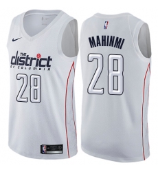 Men's Nike Washington Wizards #28 Ian Mahinmi Authentic White NBA Jersey - City Edition