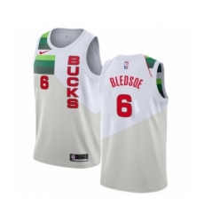 Youth Nike Milwaukee Bucks #6 Eric Bledsoe White Swingman Jersey - Earned Edition