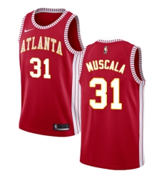 Men's Nike Atlanta Hawks #31 Mike Muscala Swingman Red NBA Jersey Statement Edition