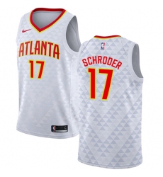 Women's Nike Atlanta Hawks #17 Dennis Schroder Swingman White NBA Jersey - Association Edition