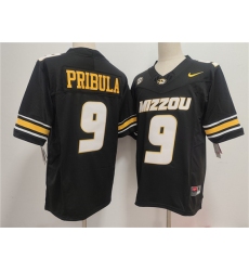 Men's Missouri Tigers #9 Beau Pribula F.U.S.E. Black Stitched Jersey